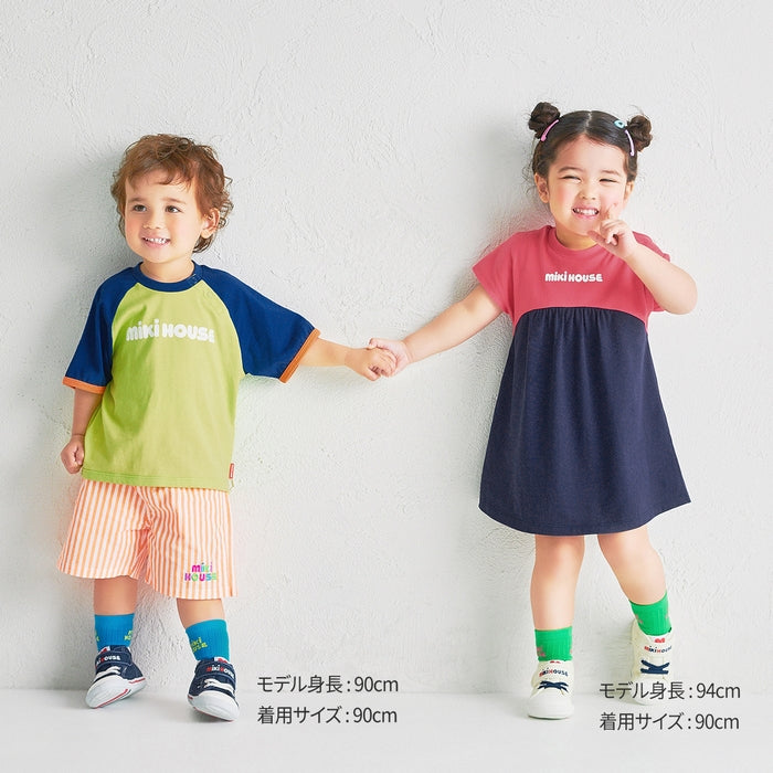 【WEB限定】バイカラーバックロゴ半袖ワンピース【WebLimited】 24