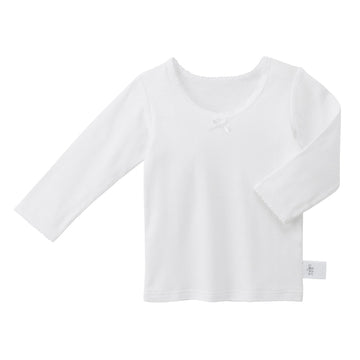[Thanksgiving] Long sleeve white T-shirt (for girls) [Underwear] [No cancellations or returns]