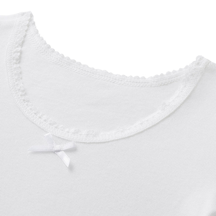 [Thanksgiving] Long sleeve white T-shirt (for girls) [Underwear] [No cancellations or returns]