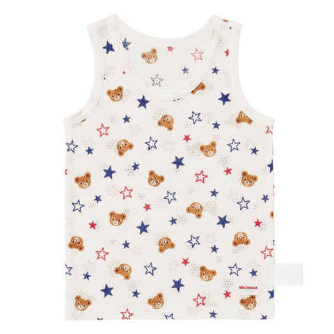 総柄メッシュタンクトップ【肌着】