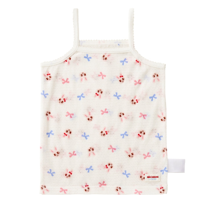 All-over pattern mesh camisole [underwear]