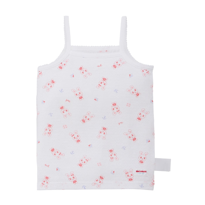 All-over pattern mesh camisole [underwear]