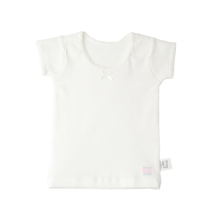 [Thanksgiving] Short-sleeved white T-shirt (for girls) [Underwear] [No cancellations or returns]