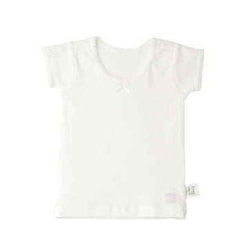 [Thanksgiving] Short-sleeved white T-shirt (for girls) [Underwear] [No cancellations or returns]