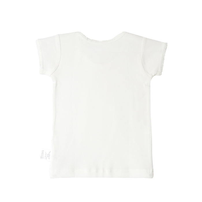 [Thanksgiving] Short-sleeved white T-shirt (for girls) [Underwear] [No cancellations or returns]
