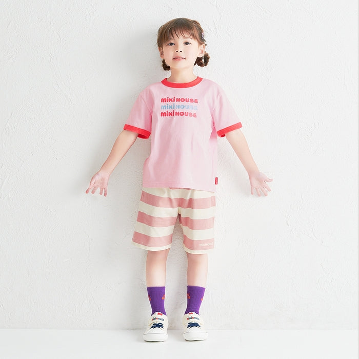 【WEB限定】ボーダー５分丈パンツ【WebLimited】