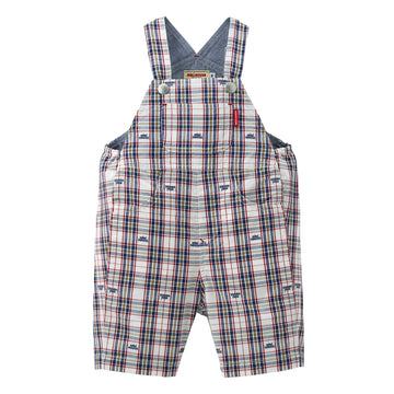 6/4 length overalls Navy x white 商品画像