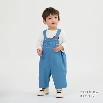 【WEB限定】６分丈オーバーオール【WebLimited】 ブルー 商品画像