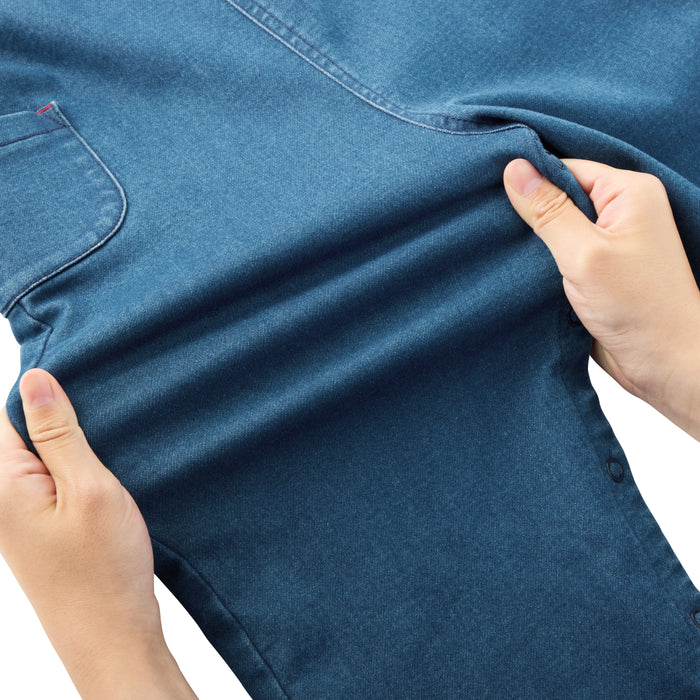 WEB限定】ストレッチニットデニムオーバーオール【WebLimited 