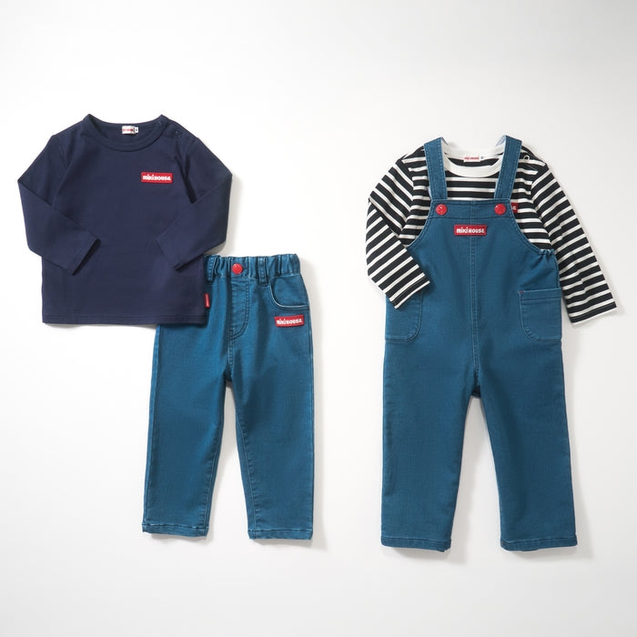 【WEB限定】ストレッチニットデニムオーバーオール【WebLimited】