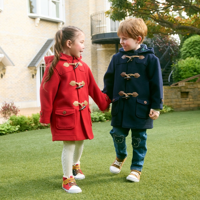 フリースダッフルコート