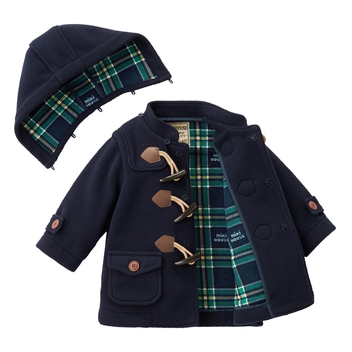 フリースダッフルコート