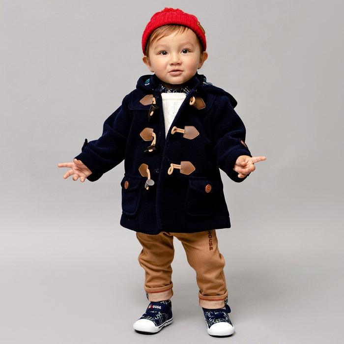 フリースダッフルコート