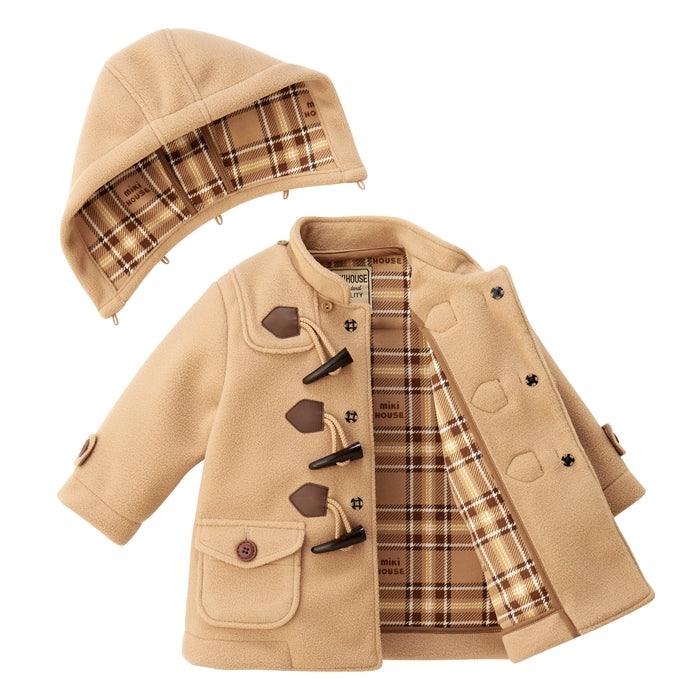 フリースダッフルコート