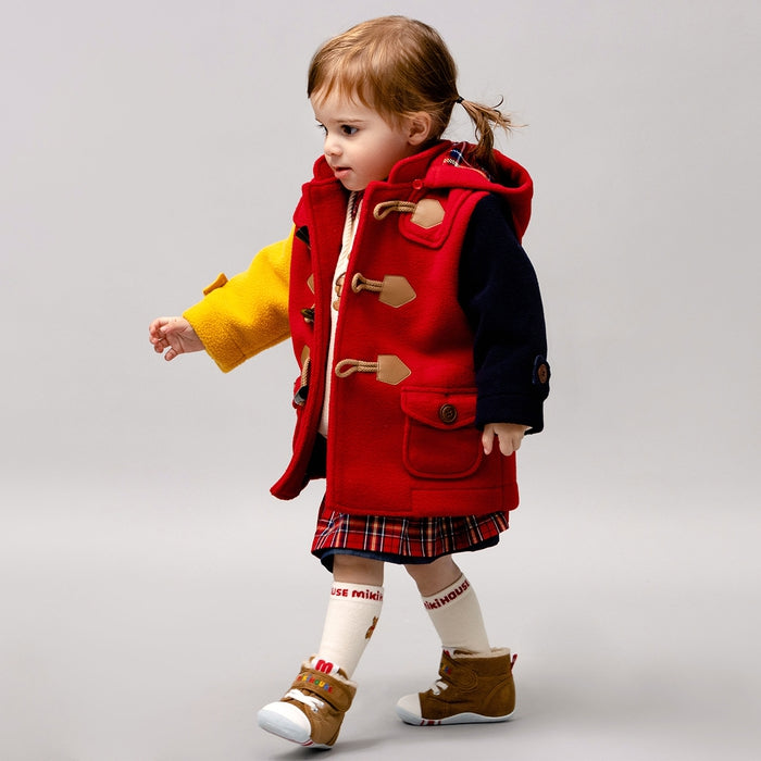 フリースダッフルコート