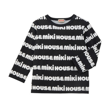 [WEB Limited] All-over pattern logo long sleeve T-shirt [WebLimited] black 商品画像