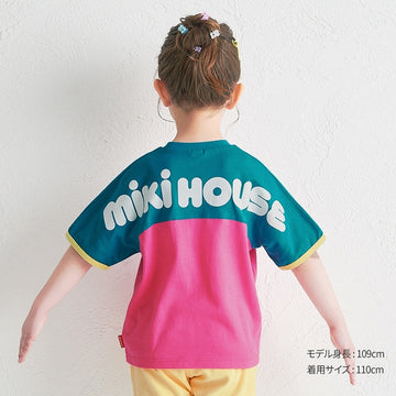 [WEB Limited] Bicolor back logo short sleeve T-shirt [WebLimited]