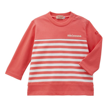 long sleeve t-shirt coral pink 商品画像