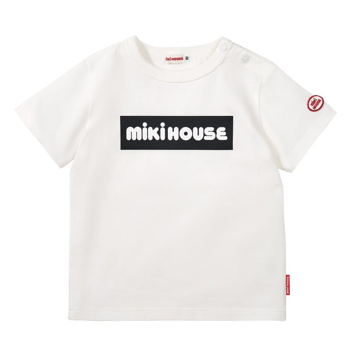 [웹 만] 박스 로고 짧은 슬리브 티셔츠 (어린이를위한)