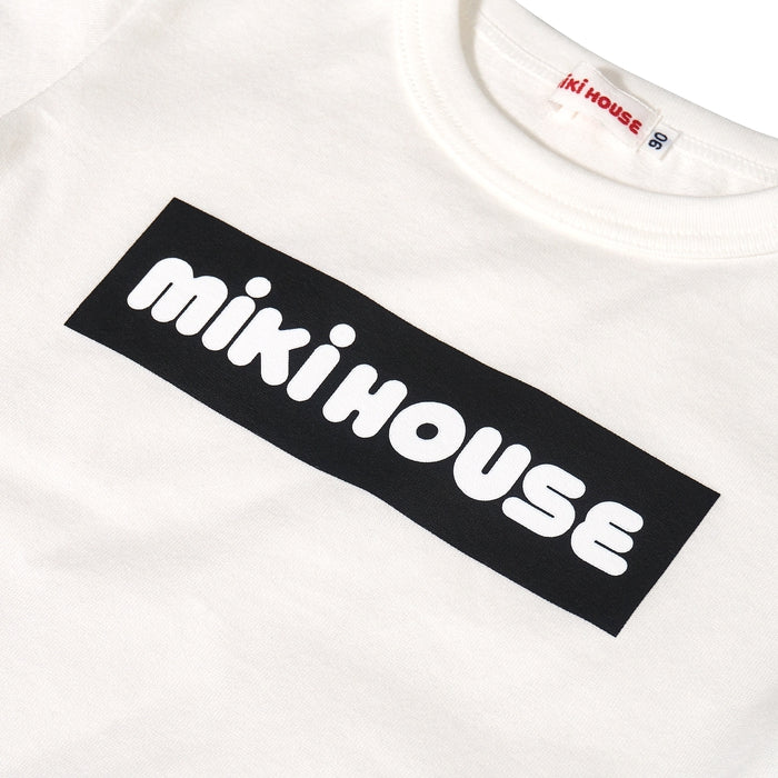 [웹 만] 박스 로고 짧은 슬리브 티셔츠 (어린이를위한)