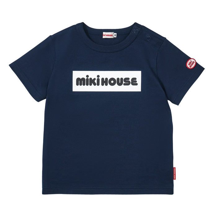 [웹 만] 박스 로고 짧은 슬리브 티셔츠 (어린이를위한)