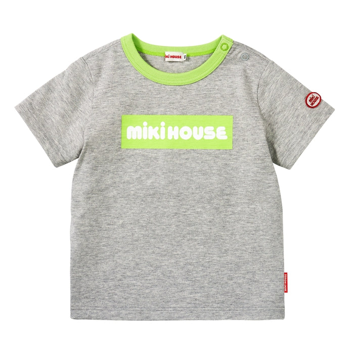 [웹 만] 박스 로고 짧은 슬리브 티셔츠 (어린이를위한)