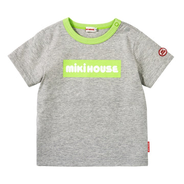 [웹 만] 박스 로고 짧은 슬리브 티셔츠 (어린이를위한)