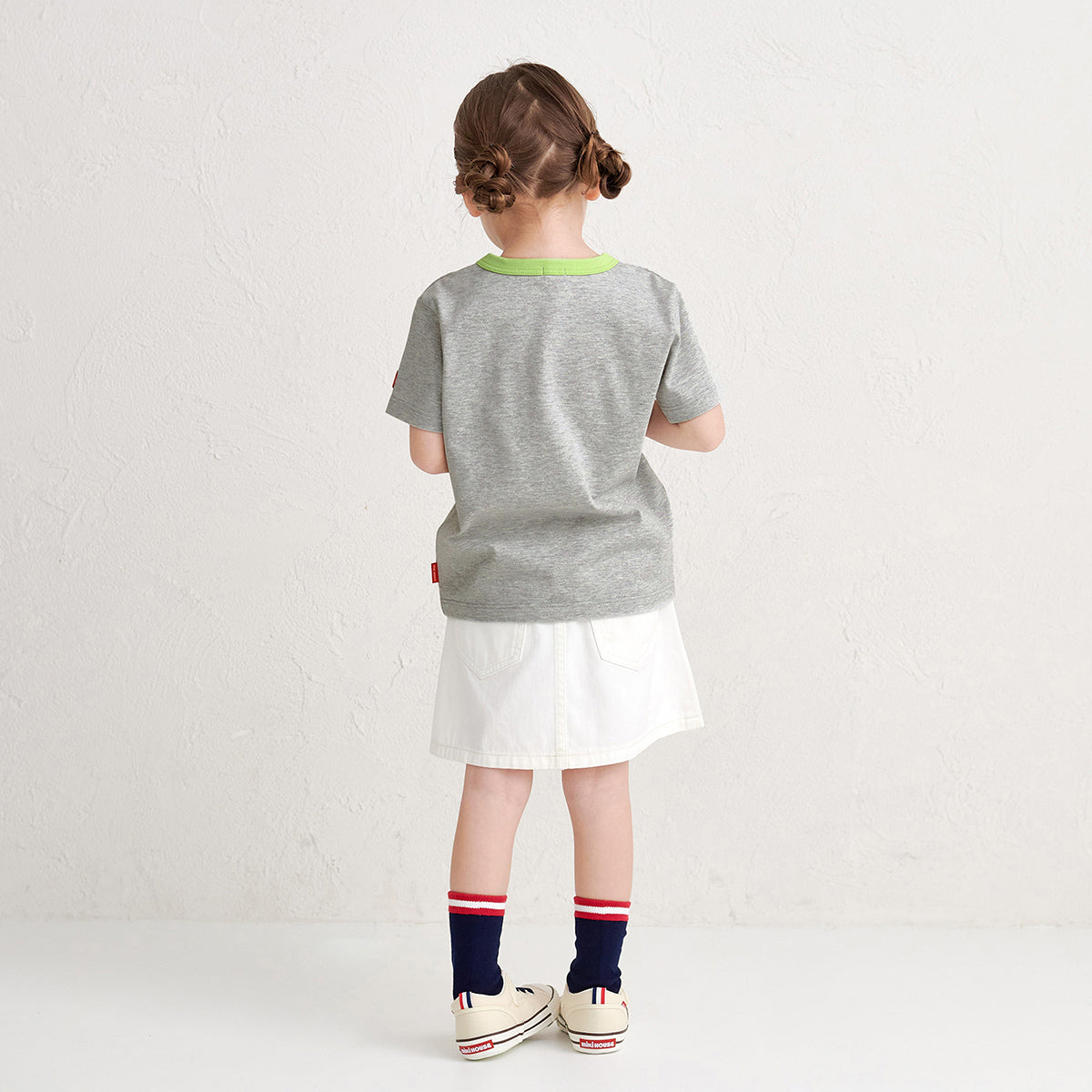 [웹 만] 박스 로고 짧은 슬리브 티셔츠 (어린이를위한)