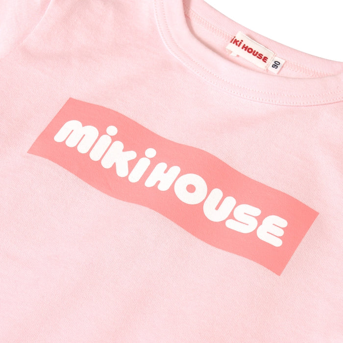 [웹 만] 박스 로고 짧은 슬리브 티셔츠 (어린이를위한)