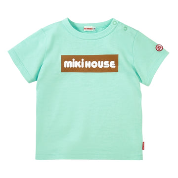 [웹 만] 박스 로고 짧은 슬리브 티셔츠 (어린이를위한)