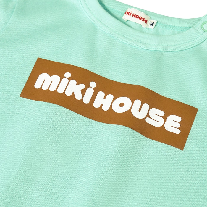 [웹 만] 박스 로고 짧은 슬리브 티셔츠 (어린이를위한)