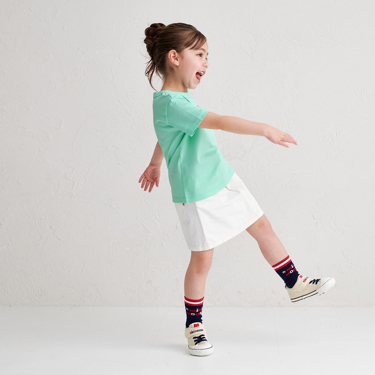 [웹 만] 박스 로고 짧은 슬리브 티셔츠 (어린이를위한)