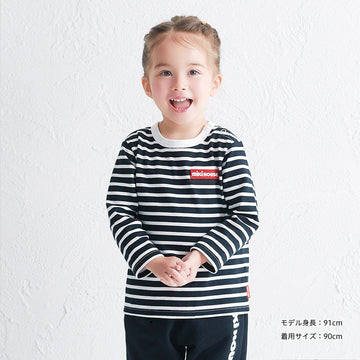 【WEB限定】ボーダー長袖Ｔシャツ【WebLimited】 黒×白 商品画像