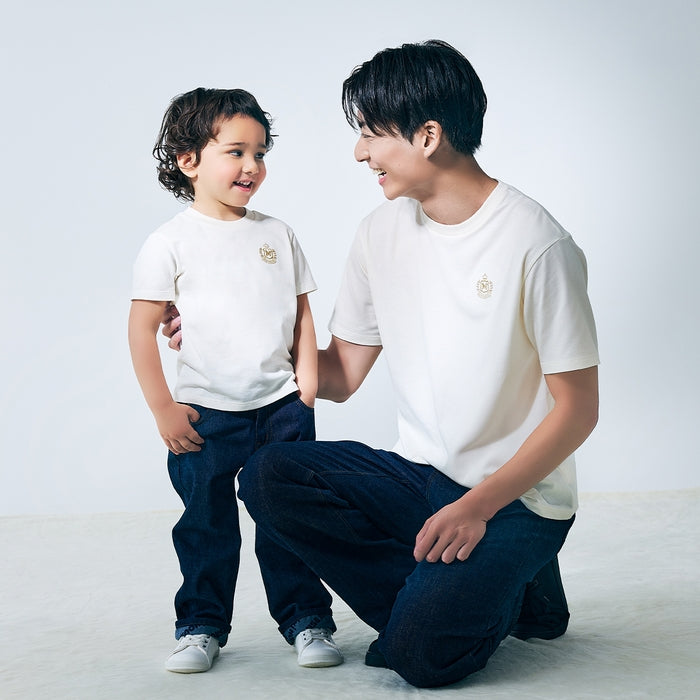 [Gold Label] Baby cashmere x sea island cotton short sleeve T-shirt (for adults)
