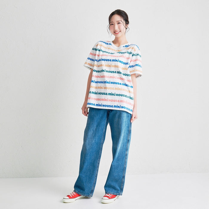 【WEB限定】総柄ロゴ半袖Ｔシャツ（大人用）【WebLimited】