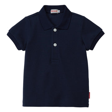 Short sleeve polo shirt Kanoko material 紺 商品画像