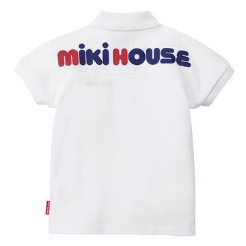 Back logo print short sleeve polo shirt