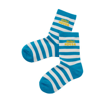 【WEB限定】ボーダーソックス【WebLimited】 サックス 商品画像