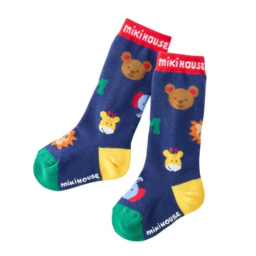 MIKI HOUSEbear knee socks multi color 商品画像