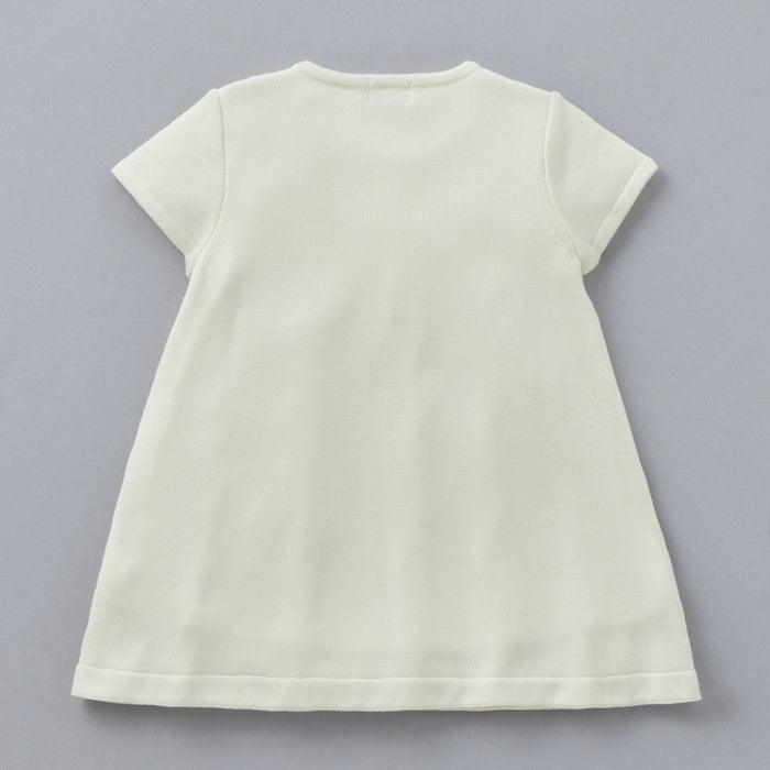 【ゴールドレーベル】シルクニット半袖ワンピース