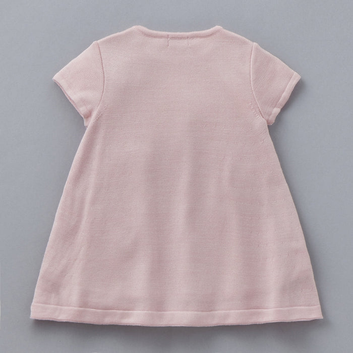 【ゴールドレーベル】シルクニット半袖ワンピース