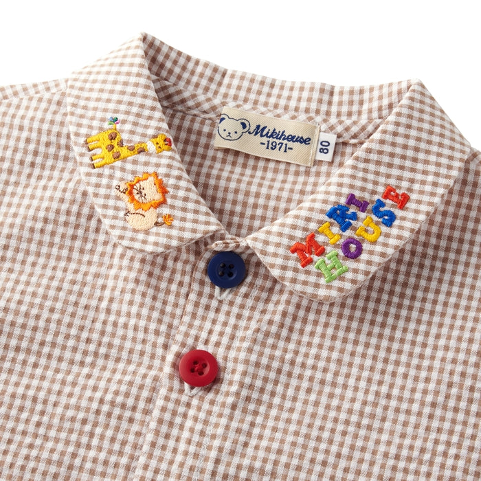 ミキハウスベア 長袖ブラウス