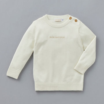 【ゴールドレーベル】シルクニットセーター 白 商品画像