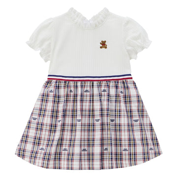 MIKI HOUSEbear dress Navy x white 商品画像