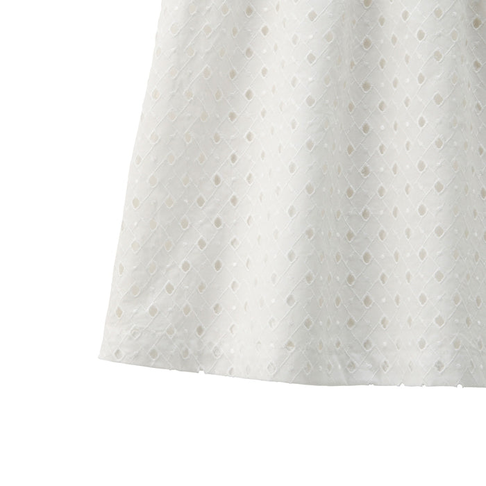 La [Unconfirmed] Diamond pattern cotton lace dress