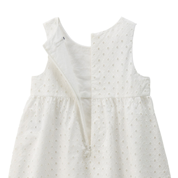La [Unconfirmed] Diamond pattern cotton lace dress