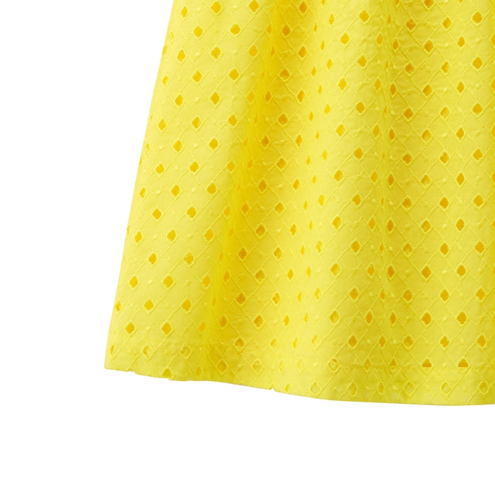 La [Unconfirmed] Diamond pattern cotton lace dress