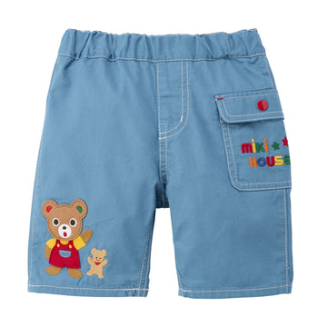 6/4 length pants blue 商品画像