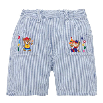 6/4 length pants blue 商品画像