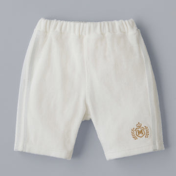 【ゴールドレーベル】海島綿パイル６分丈パンツ 白 商品画像
